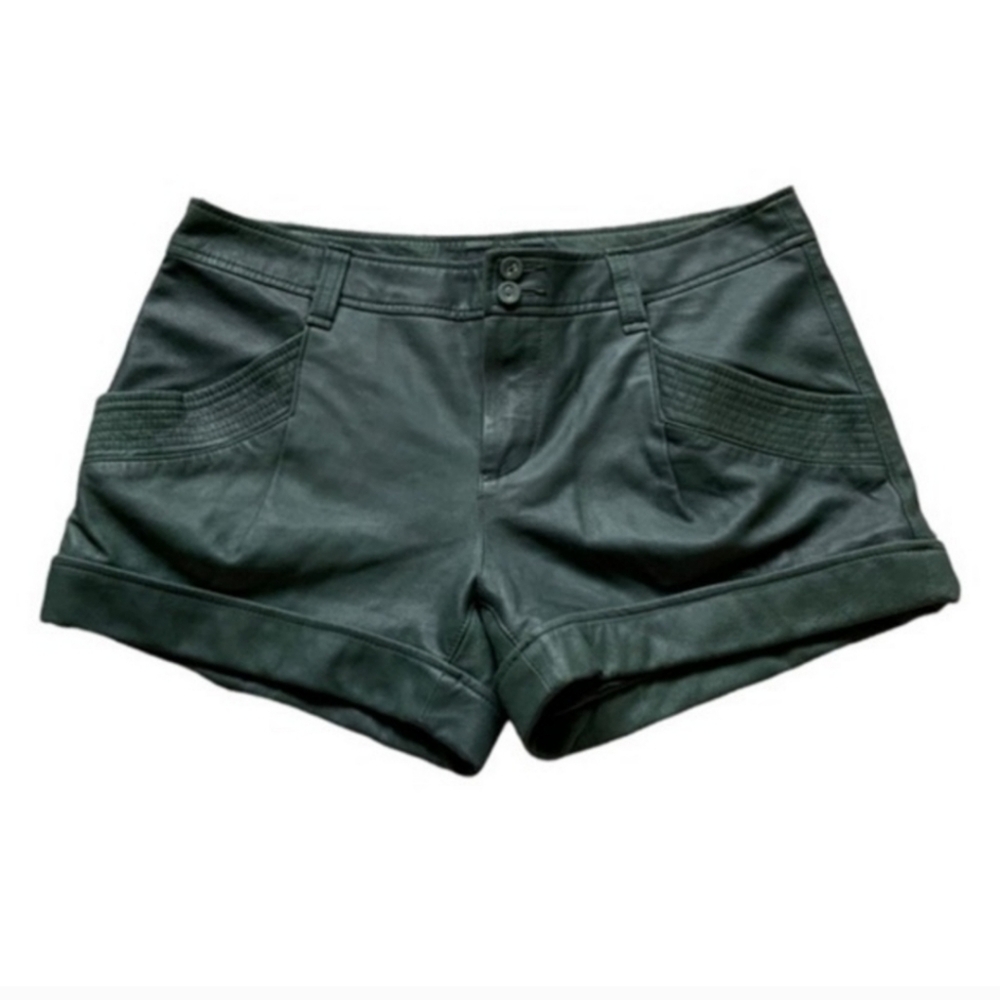 7 For All Mankind Genuine Leather Shorts